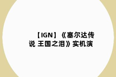 【IGN】《塞尔达传说 王国之泪》实机演