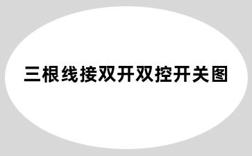 三根线接双开双控开关图