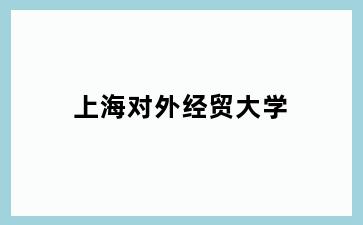 上海对外经贸大学