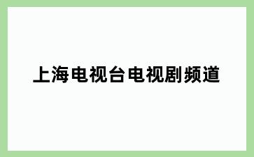 上海电视台电视剧频道