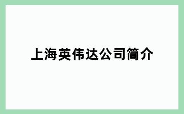 上海英伟达公司简介