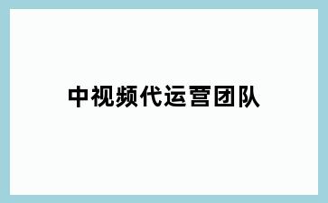 中视频代运营团队