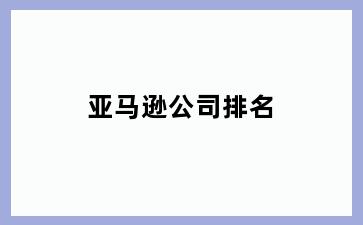 亚马逊公司排名
