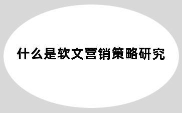 什么是软文营销策略研究