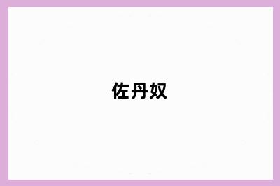 佐丹奴