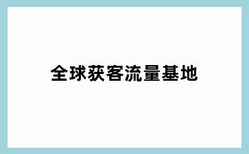 全球获客流量基地