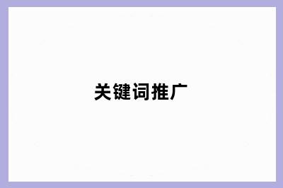 关键词推广