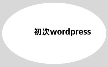 初次wordpress