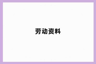 劳动资料