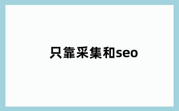 只靠采集和seo
