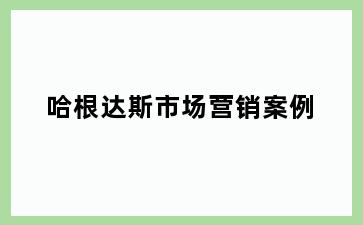 哈根达斯市场营销案例
