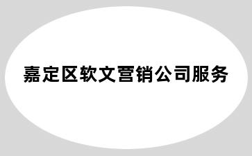 嘉定区软文营销公司服务