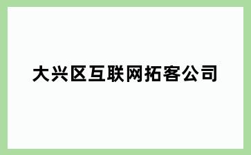 大兴区互联网拓客公司