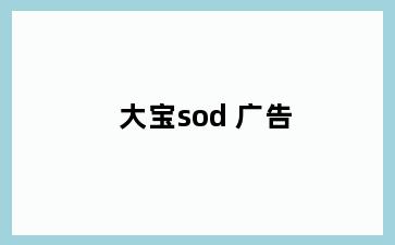 大宝sod 广告