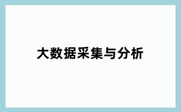 大数据采集与分析