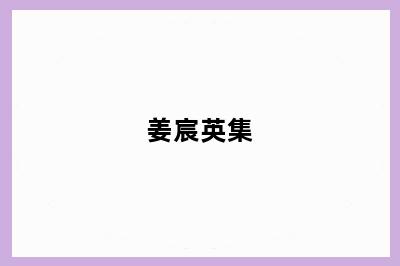 姜宸英集