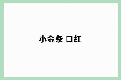 小金条 口红