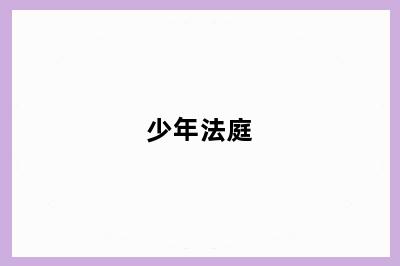 少年法庭