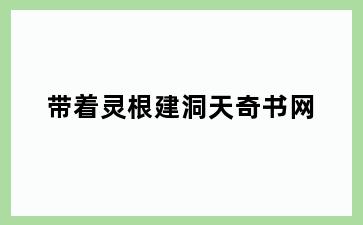 带着灵根建洞天奇书网