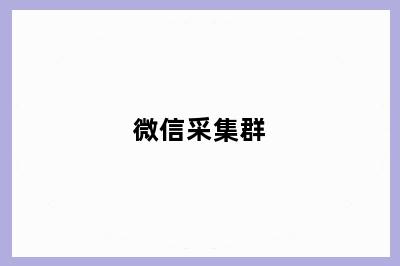 微信采集群