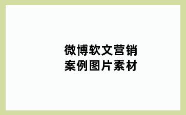 微博软文营销案例图片素材