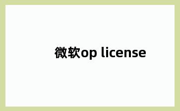 微软op license