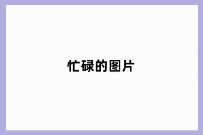 忙碌的图片