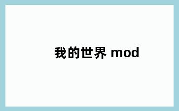 我的世界 mod