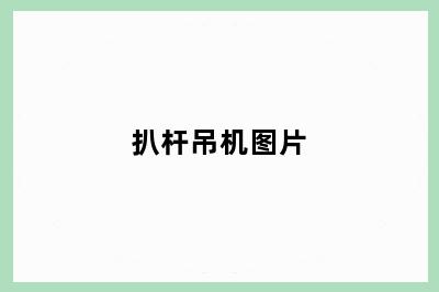 扒杆吊机图片