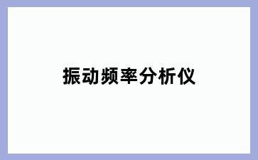 振动频率分析仪