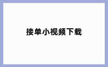 接单小视频下载