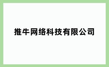 推牛网络科技有限公司