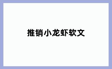 推销小龙虾软文