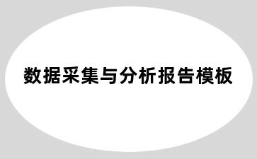 数据采集与分析报告模板