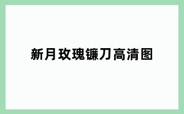 新月玫瑰镰刀高清图