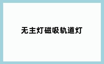 无主灯磁吸轨道灯