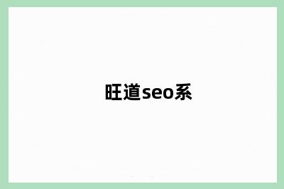 旺道seo系