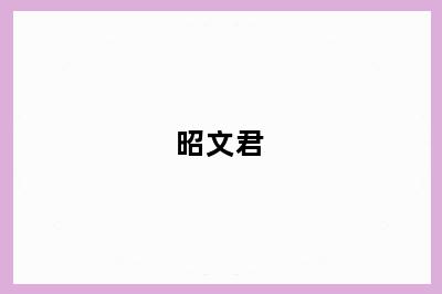 昭文君