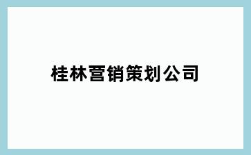 桂林营销策划公司