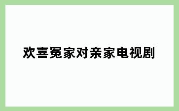 欢喜冤家对亲家电视剧
