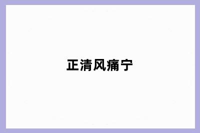 正清风痛宁