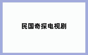 民国奇探电视剧
