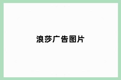 浪莎广告图片
