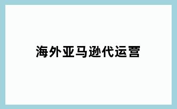 海外亚马逊代运营