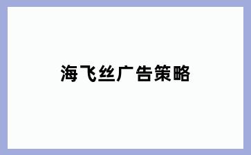 海飞丝广告策略