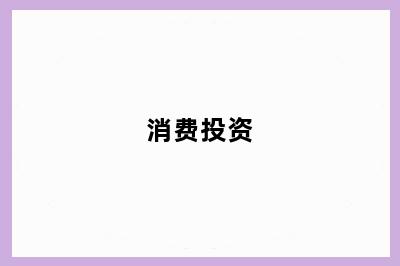 消费投资