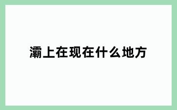 灞上在现在什么地方