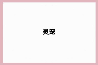 灵宠