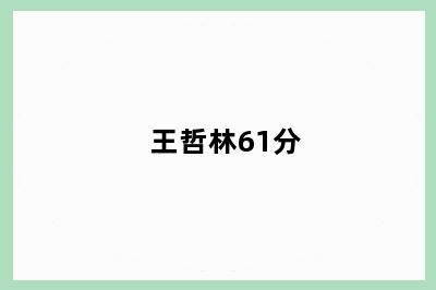 王哲林61分