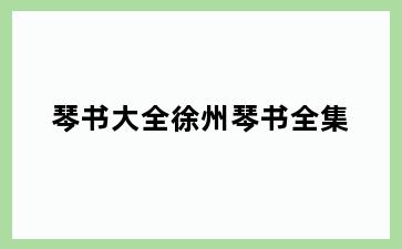 琴书大全徐州琴书全集